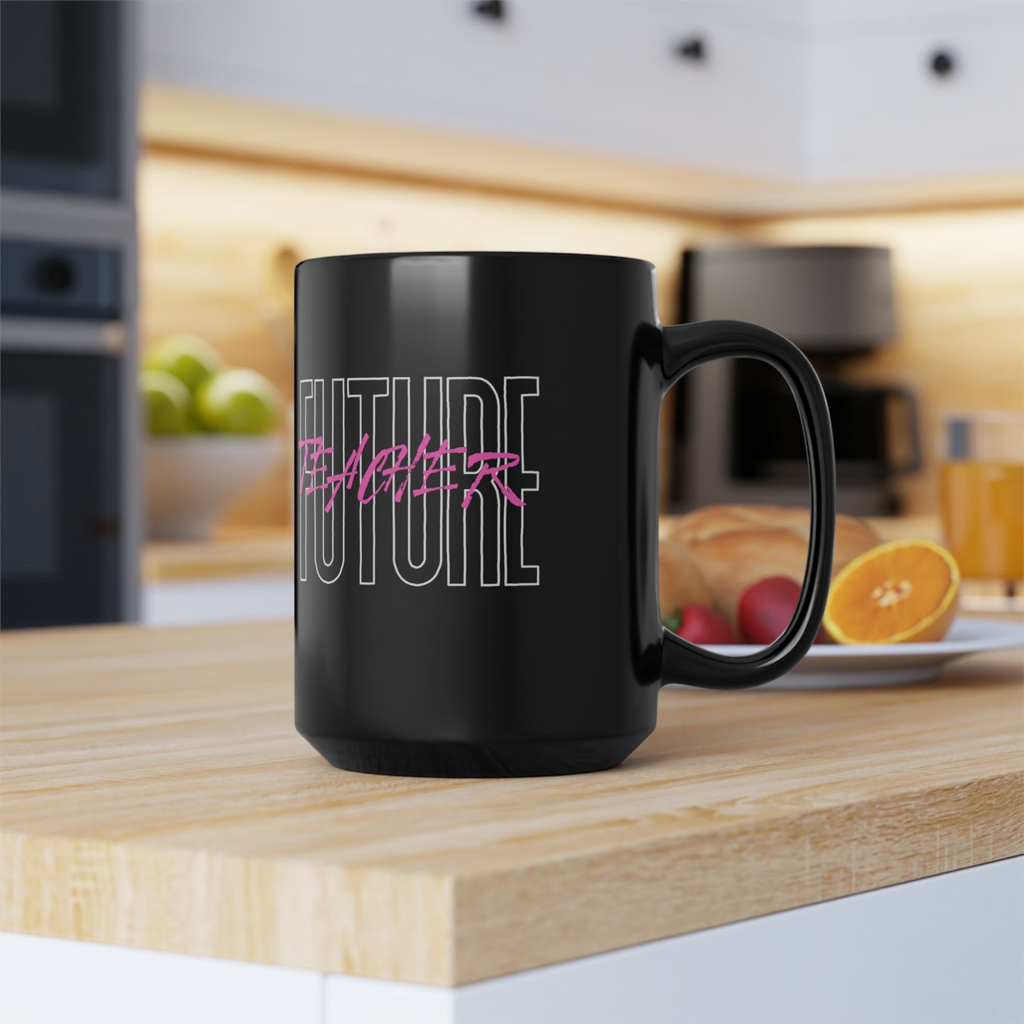 TEACHER - Black Mug (15oz)