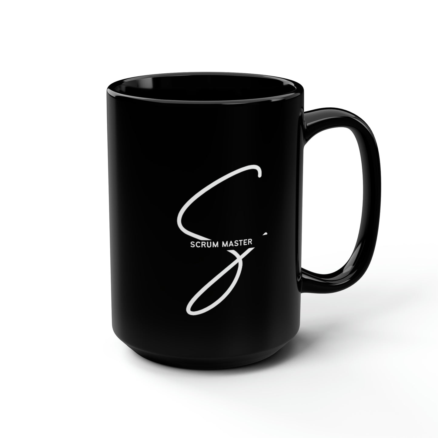 SCRUM MASTER - Black Mug (15oz)