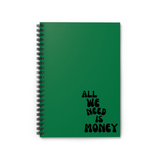 MONEY - Spiral Notebook - Ruled Line