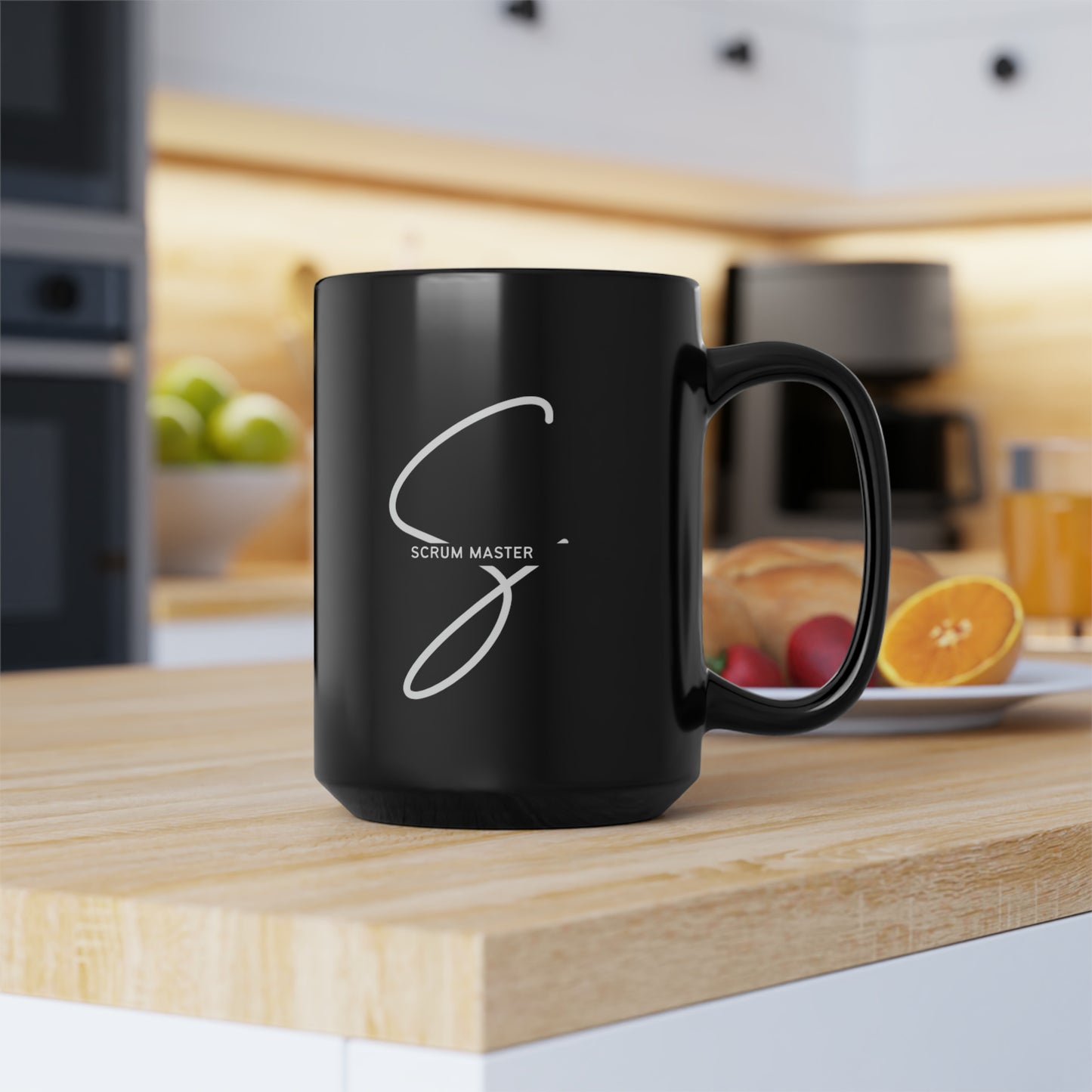 SCRUM MASTER - Black Mug (15oz)