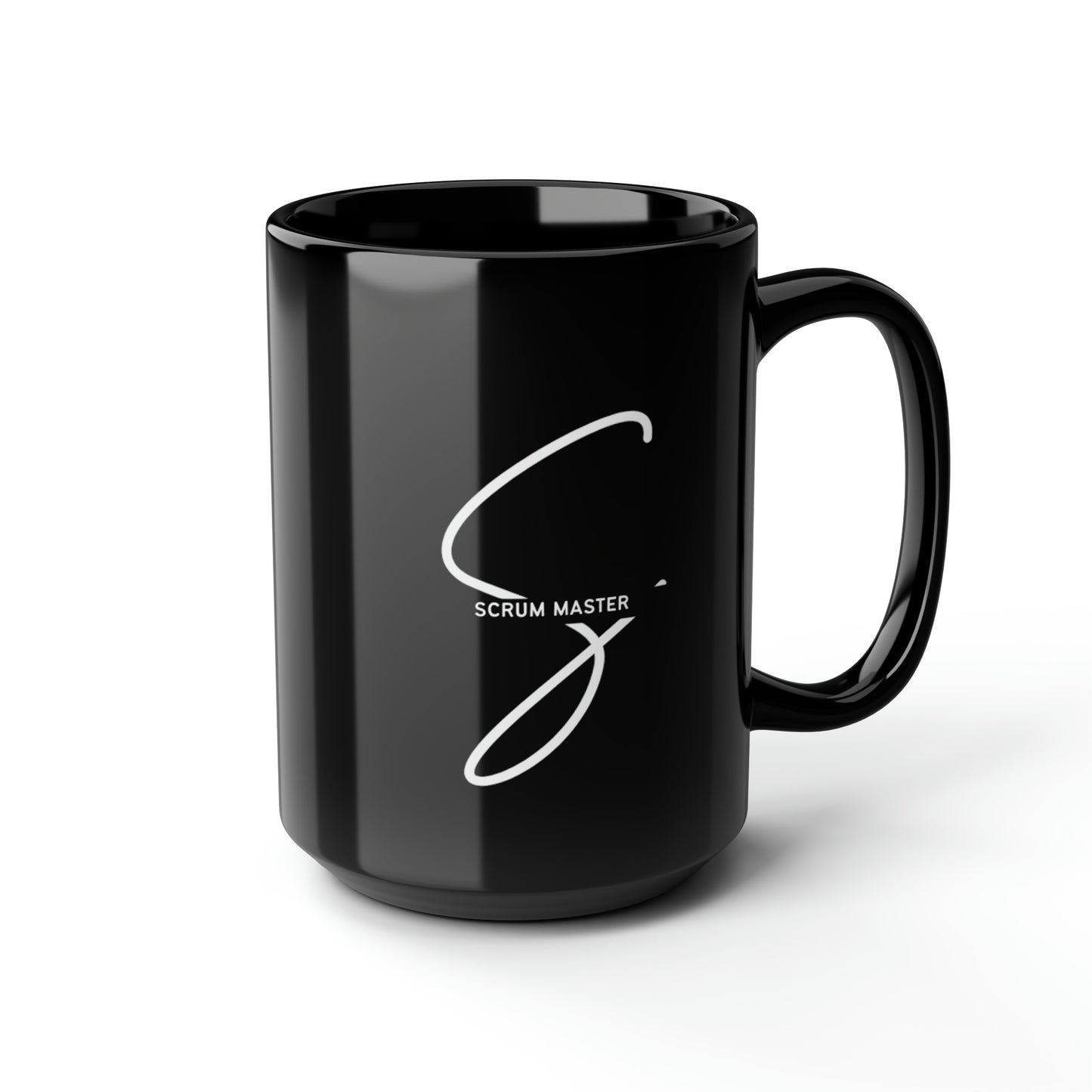 SCRUM MASTER - Black Mug (15oz)