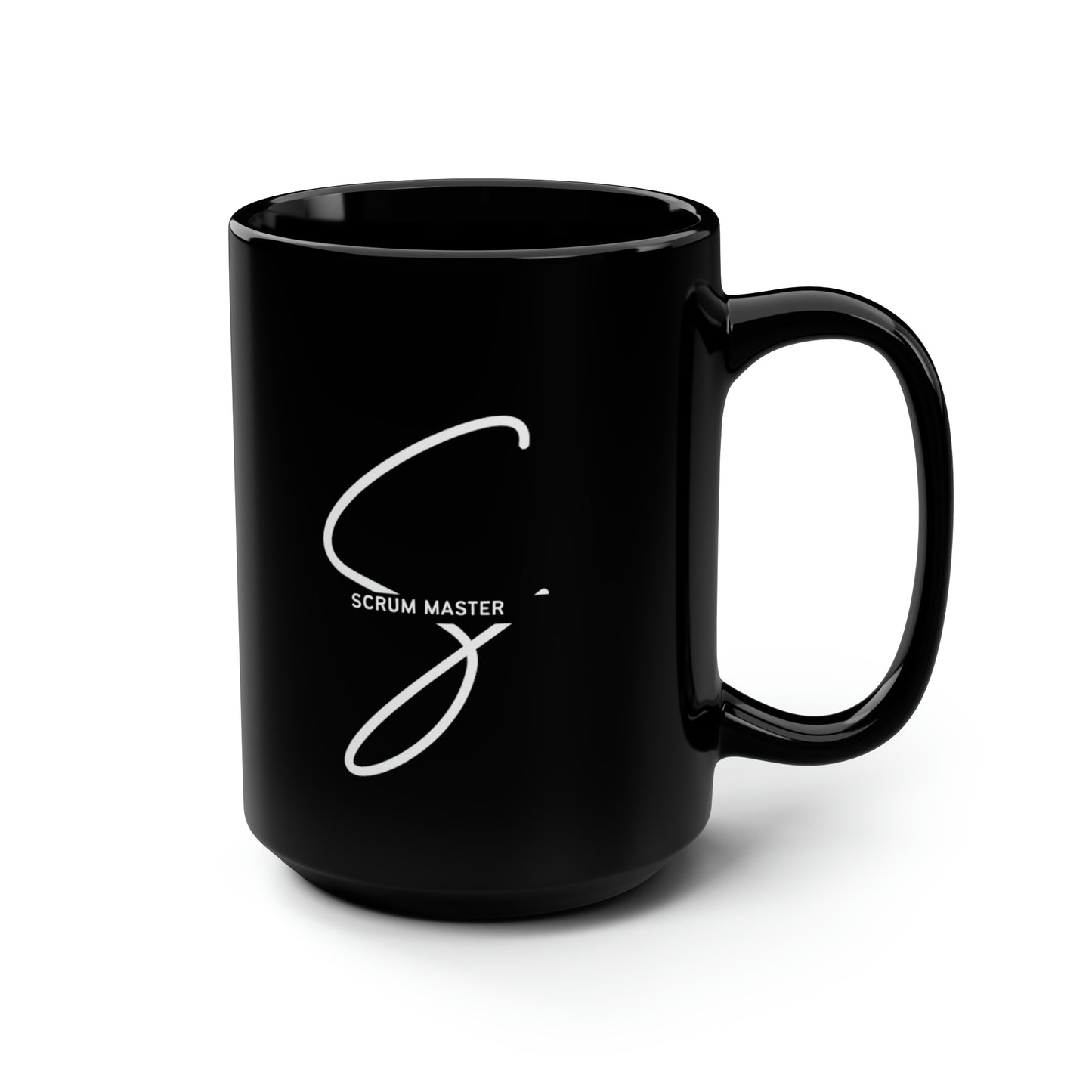 SCRUM MASTER - Black Mug (15oz)